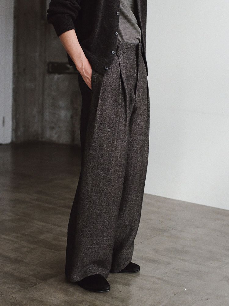 Wool Linen Baggy Slacks