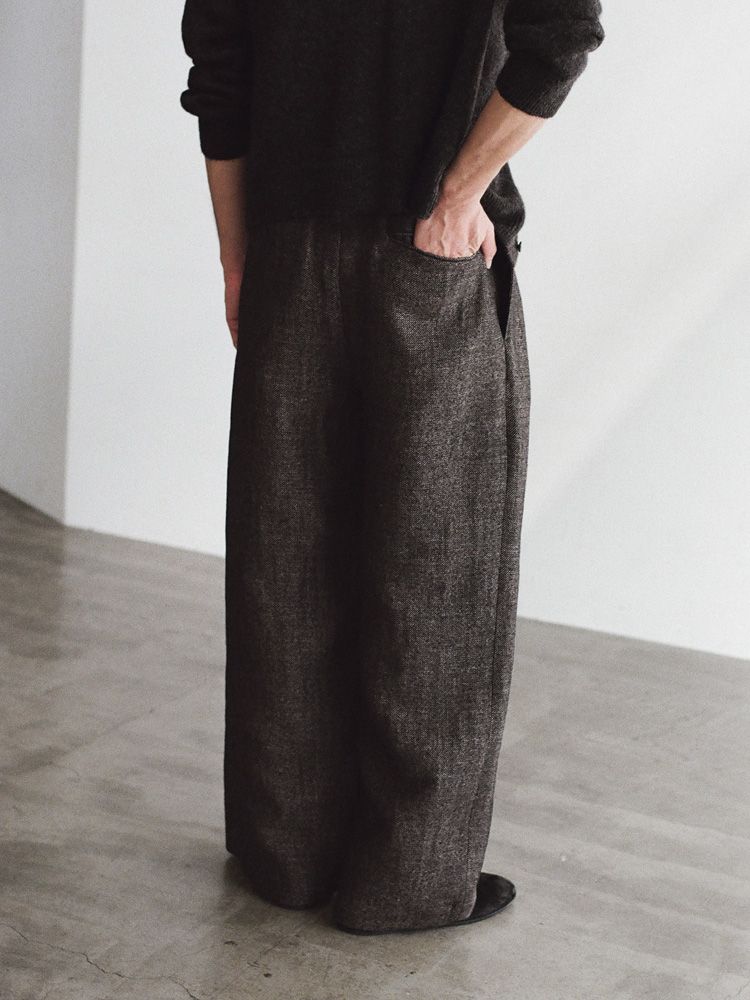 Wool Linen Baggy Slacks