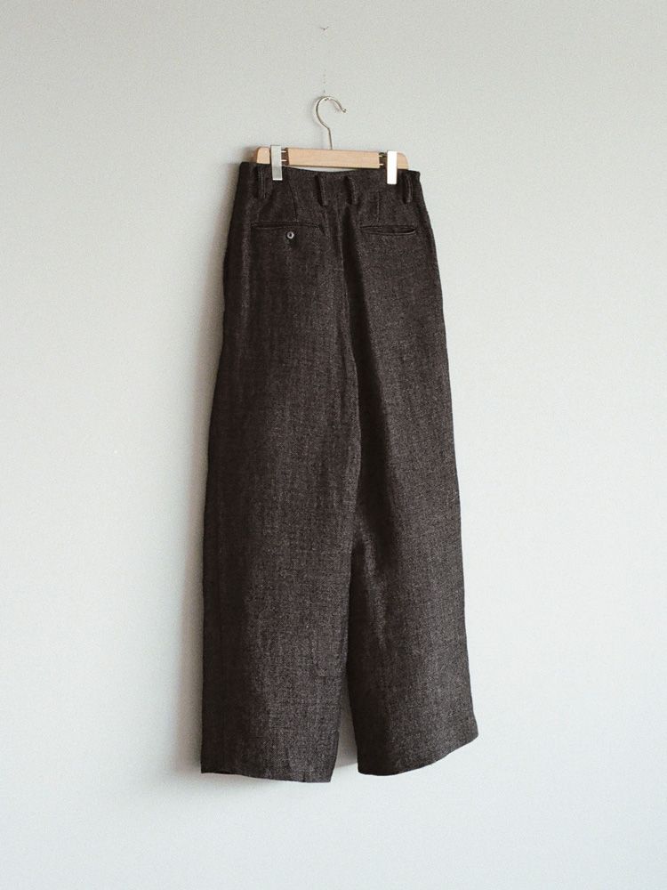 Wool Linen Baggy Slacks