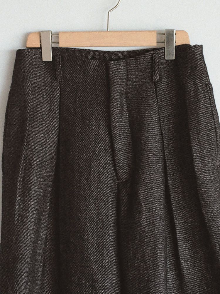 Wool Linen Baggy Slacks