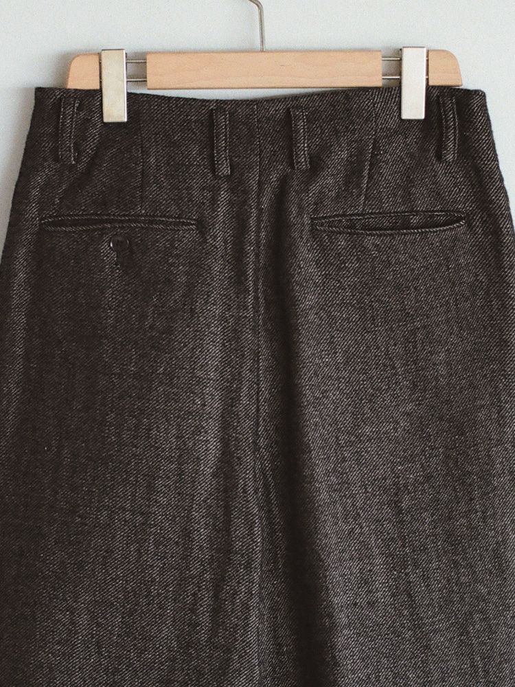 Wool Linen Baggy Slacks