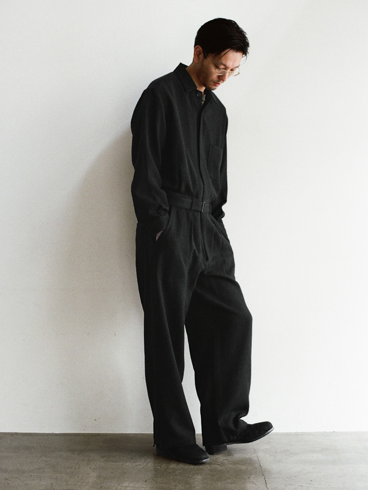 【LIDNM】Mサイズ Felted Wool Utility Overall Felted Wool Utility Overall / 商品詳細ページ / LIDNM / Llife