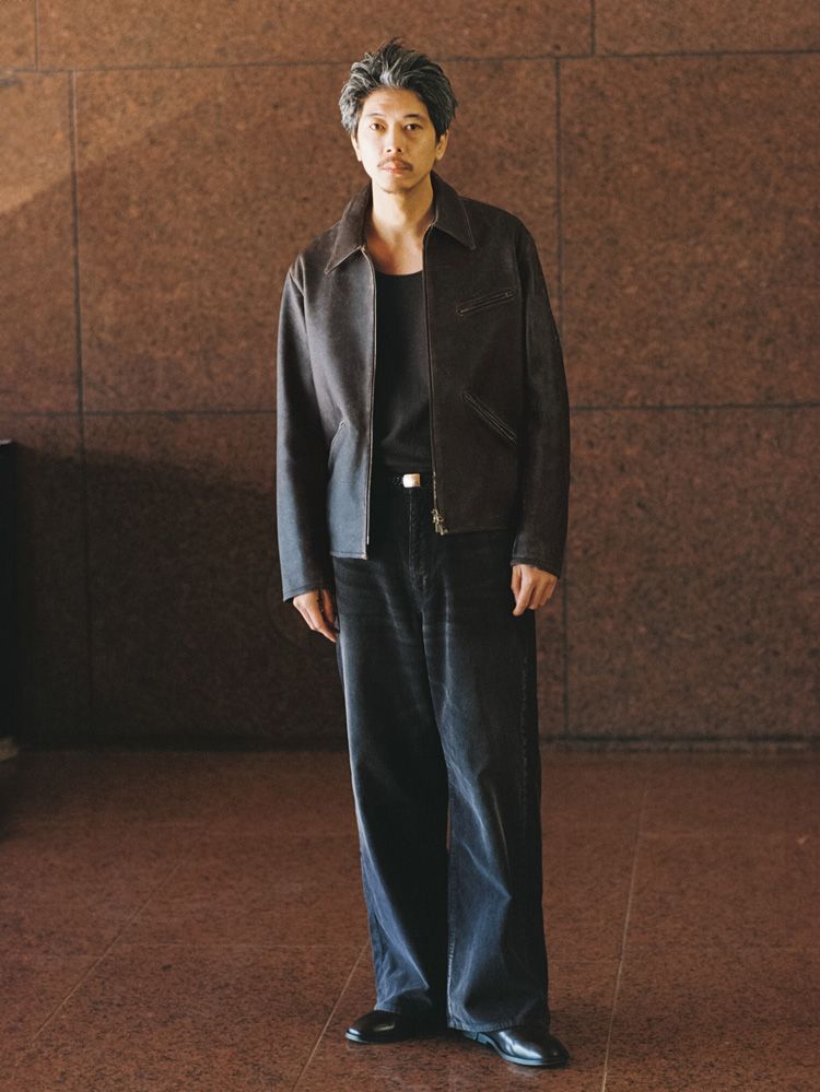 VINTAGE WASHED LEATHER ZIP