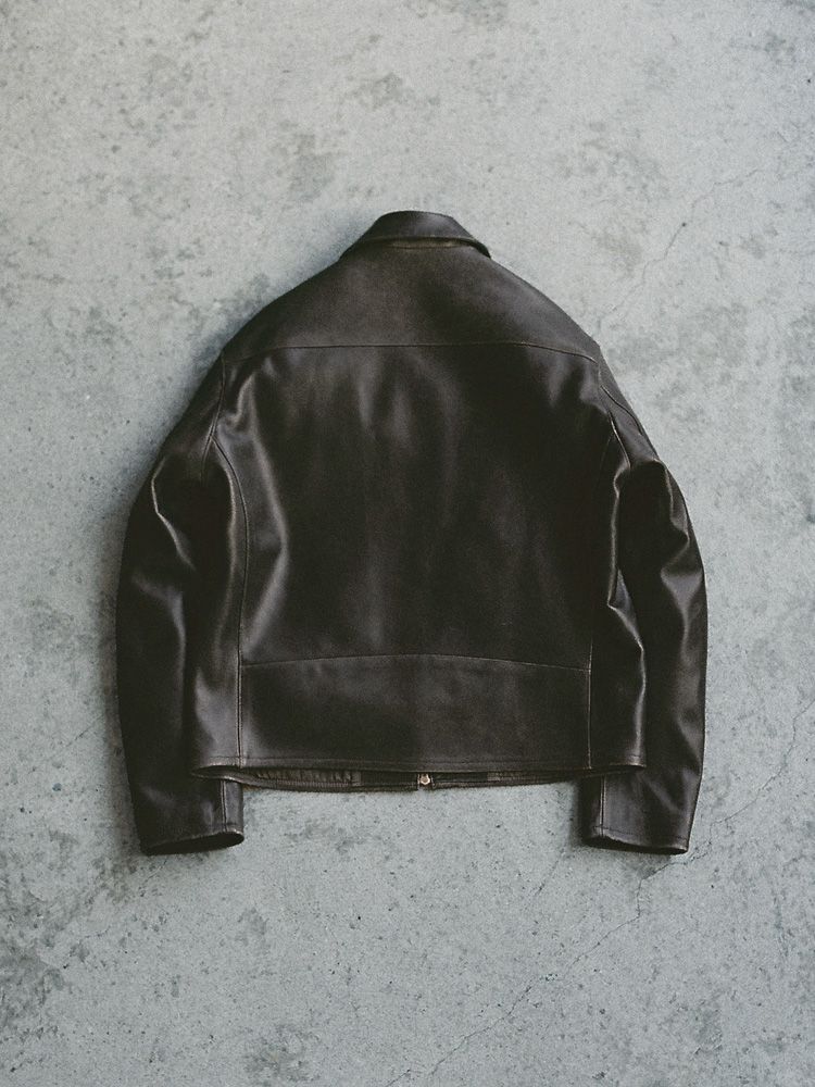 VINTAGE WASHED LEATHER ZIP