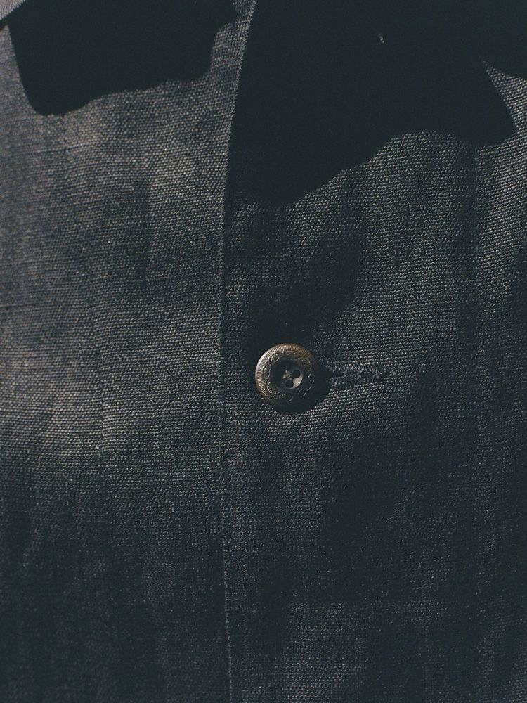 LINEN CROPPED CHORE JACKET