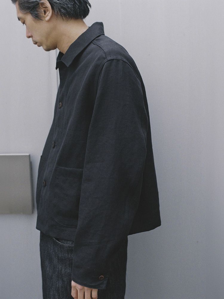 LINEN CROPPED CHORE JACKET / 商品詳細ページ / LIDNM / Llife ONLINE