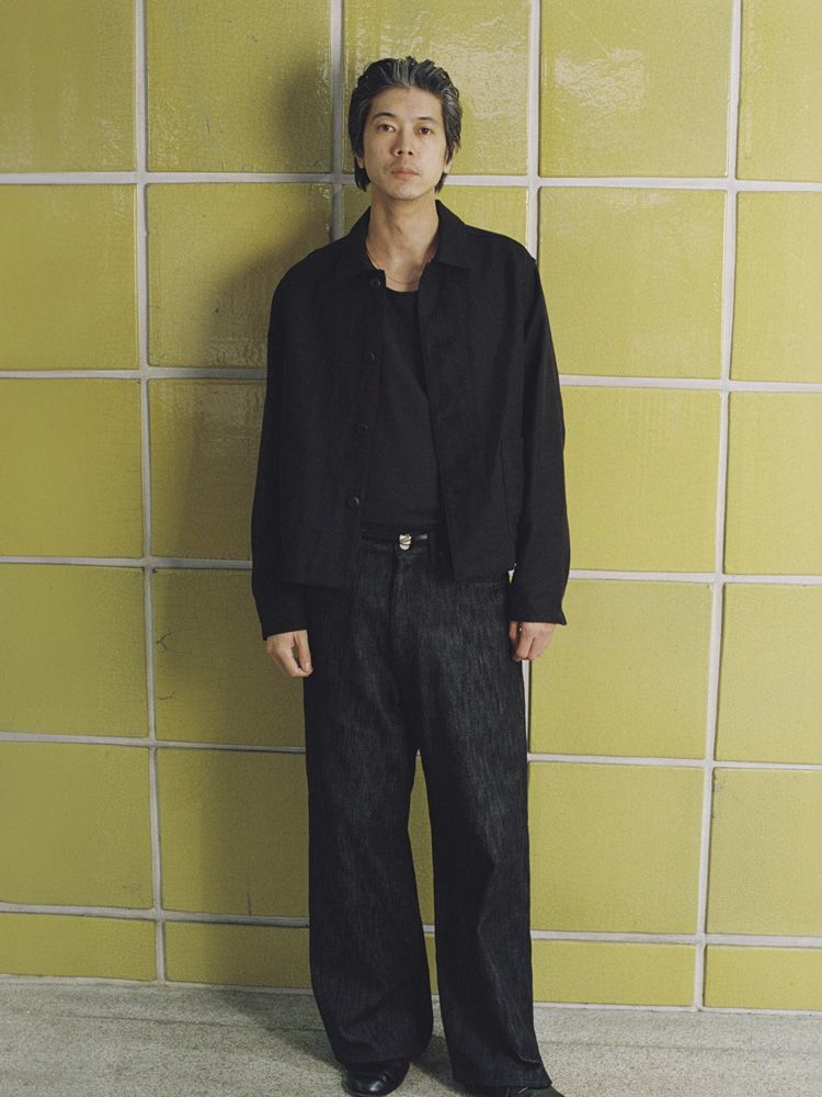 LINEN CROPPED CHORE JACKET