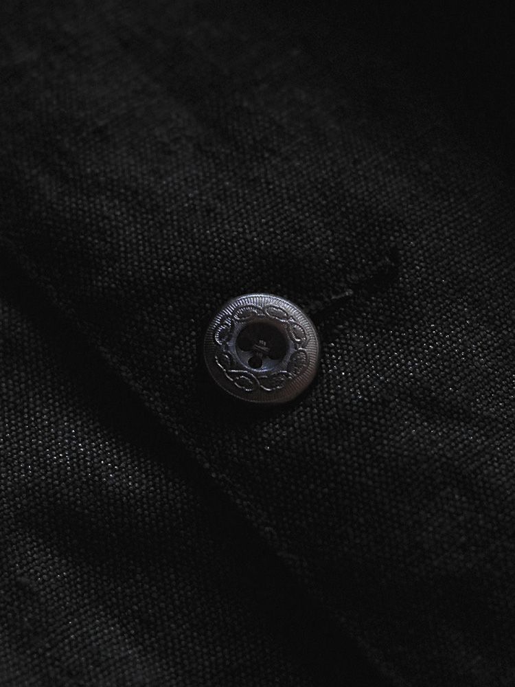 LINEN CROPPED CHORE JACKET