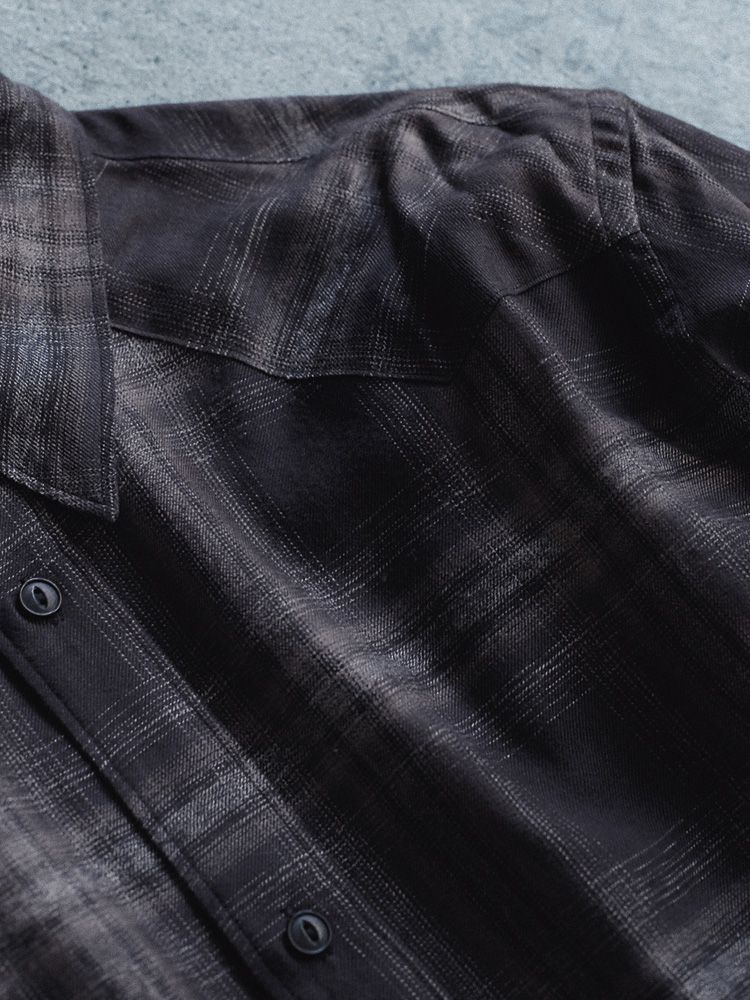 RAYON OMBRE WESTERN SHIRT
