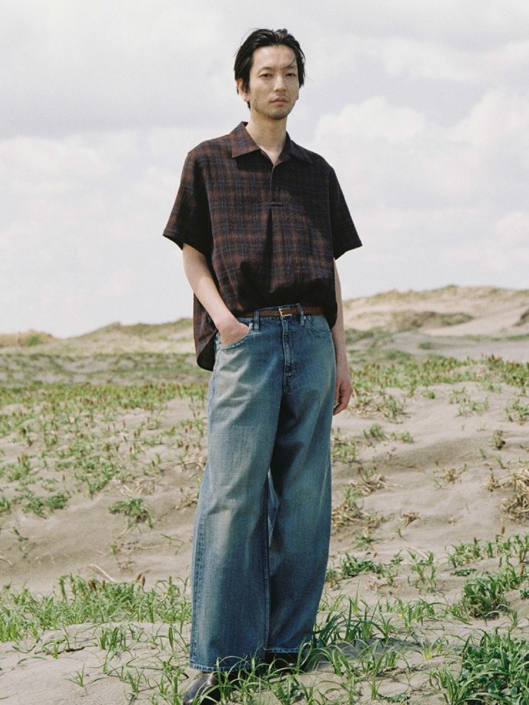 CREPE COTTON PLAID SHIRT