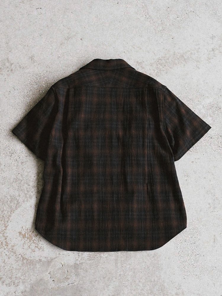 CREPE COTTON PLAID SHIRT