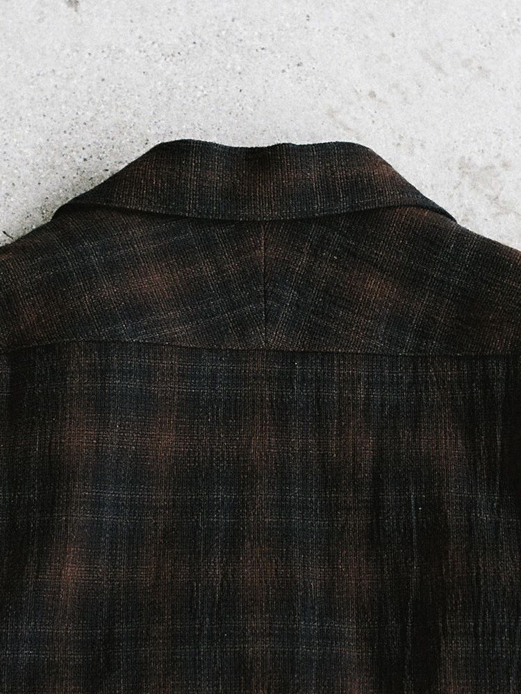 CREPE COTTON PLAID SHIRT