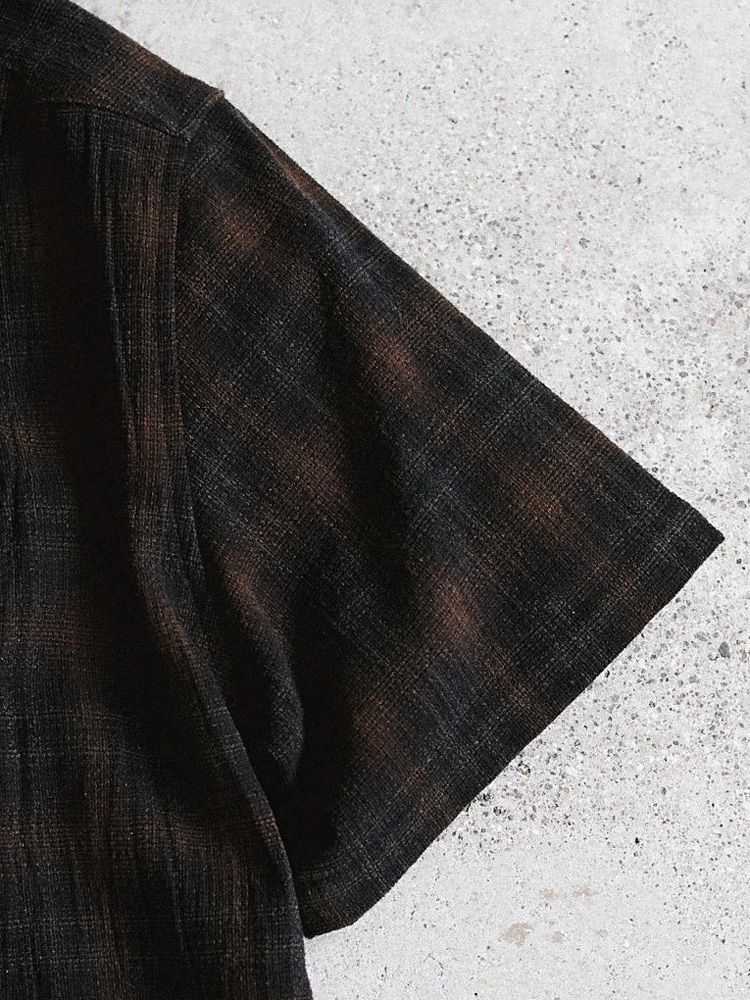 CREPE COTTON PLAID SHIRT