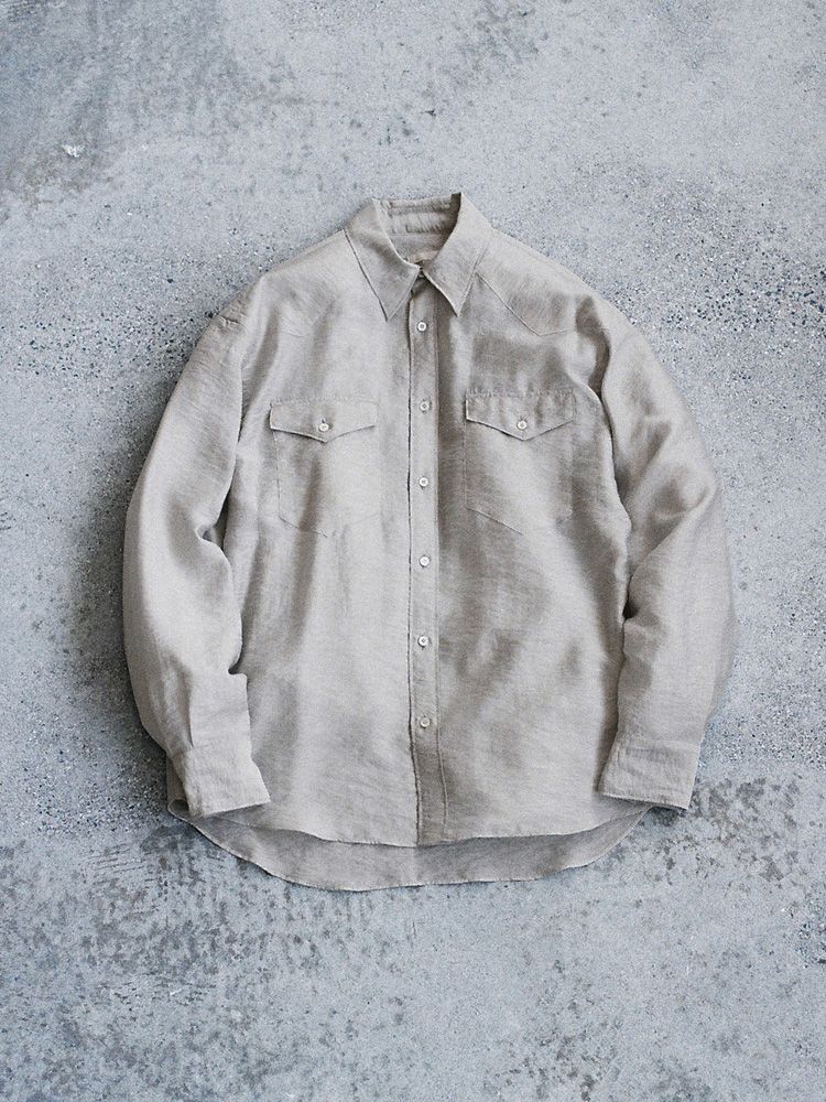 SILK RAYON WESTERN SHIRT