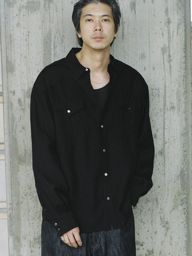 SILK RAYON WESTERN SHIRT