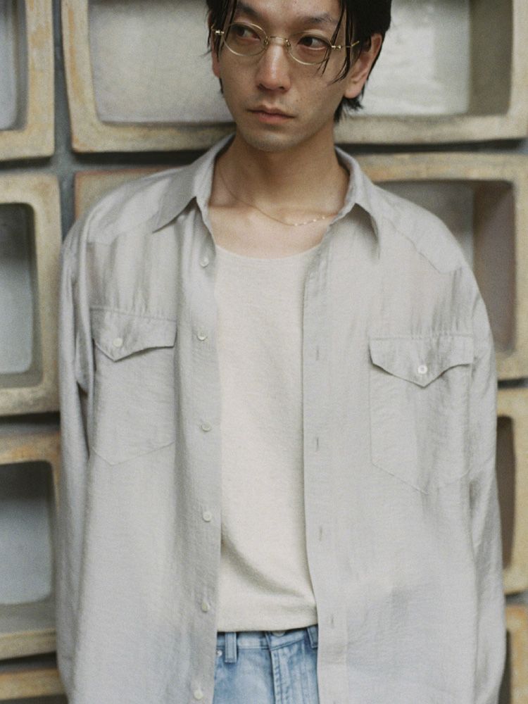 SILK RAYON WESTERN SHIRT