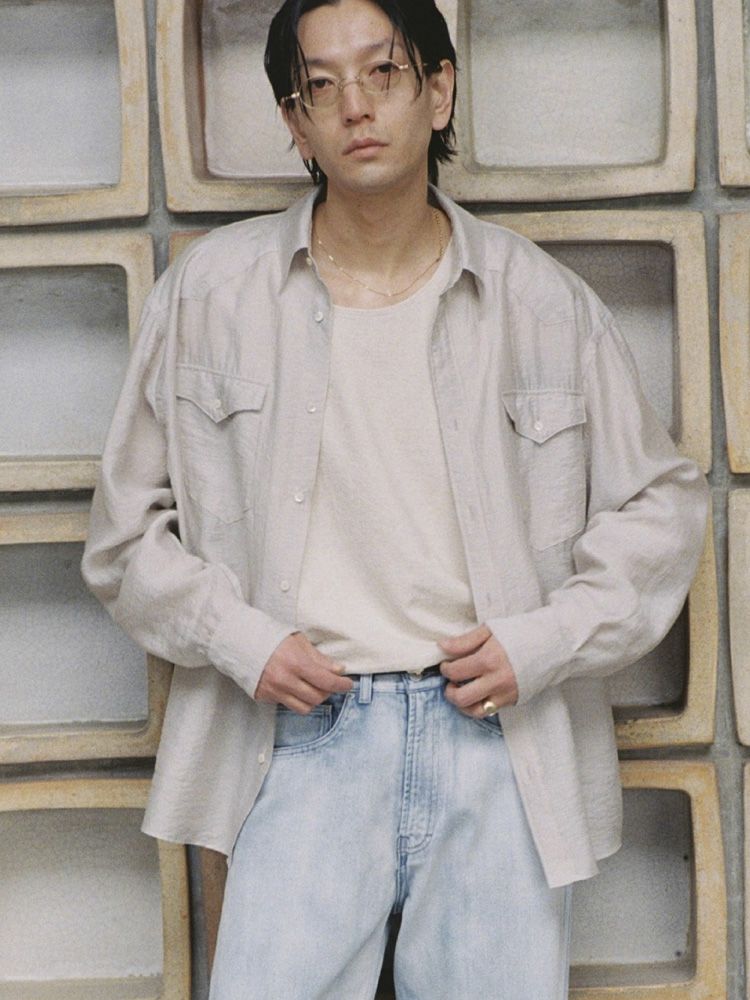 SILK RAYON WESTERN SHIRT