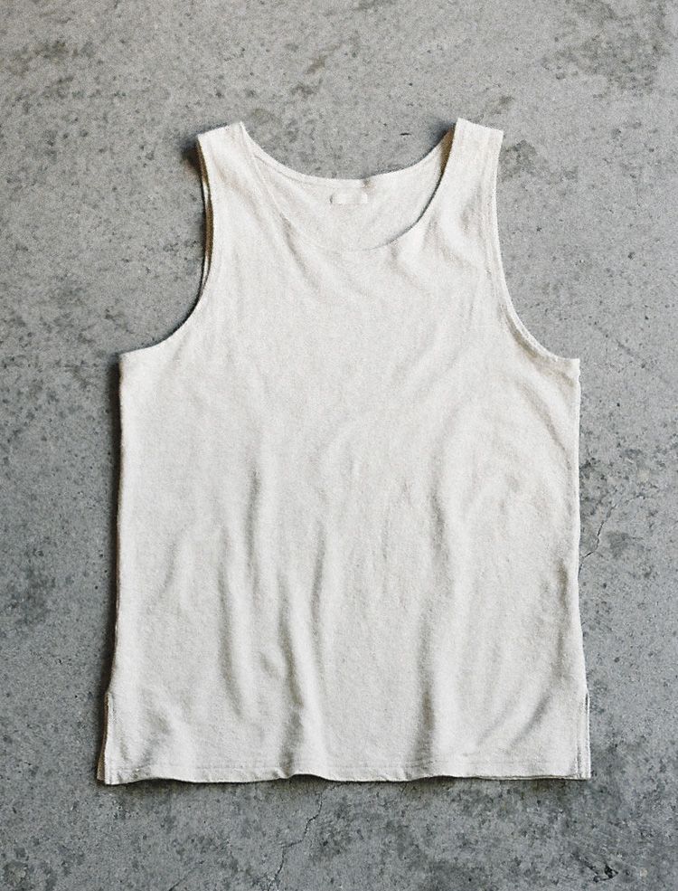 LINEN SLUB TANK TOP