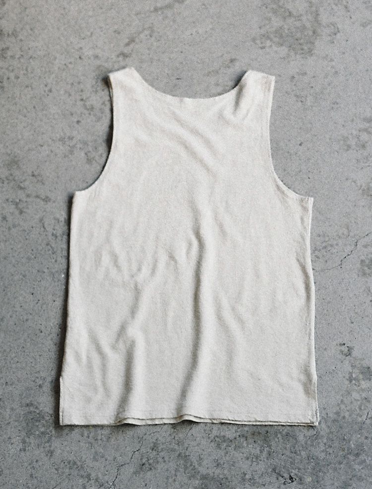 LINEN SLUB TANK TOP