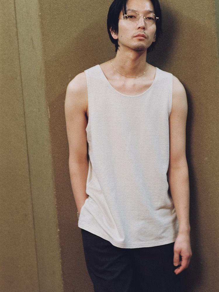 LINEN SLUB TANK TOP