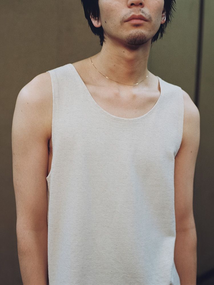 LINEN SLUB TANK TOP