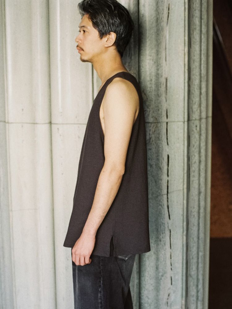 LINEN SLUB TANK TOP