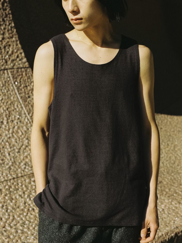 LINEN SLUB TANK TOP