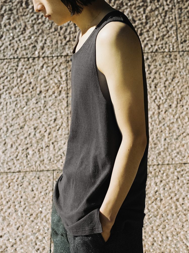 LINEN SLUB TANK TOP