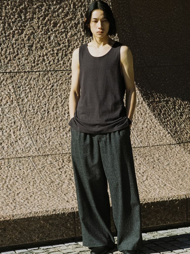 LINEN SLUB TANK TOP