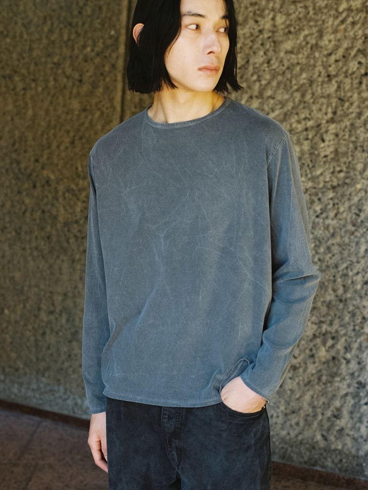 CRACK WASHED L/S TEE