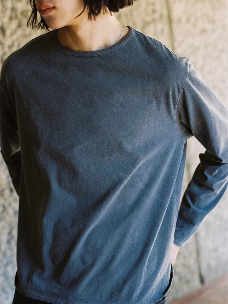 CRACK WASHED L/S TEE
