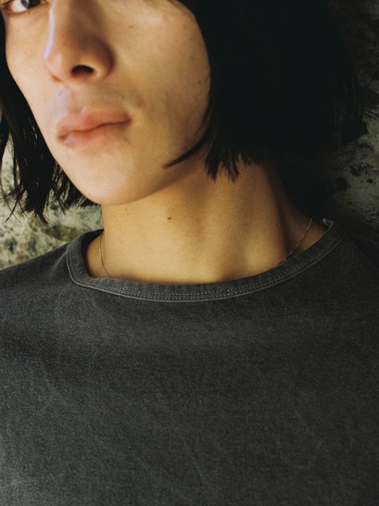 CRACK WASHED L/S TEE