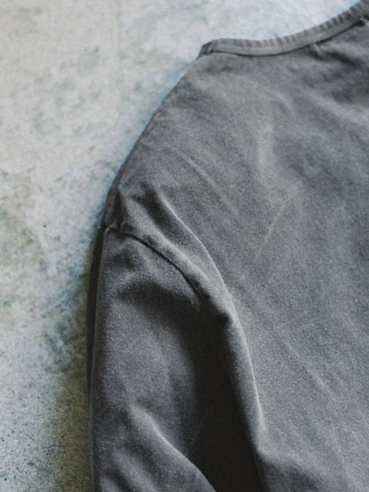 CRACK WASHED L/S TEE