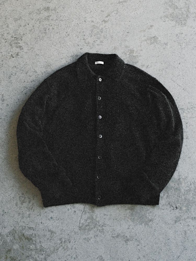 ALPACA KNIT SHIRT CARDIGAN