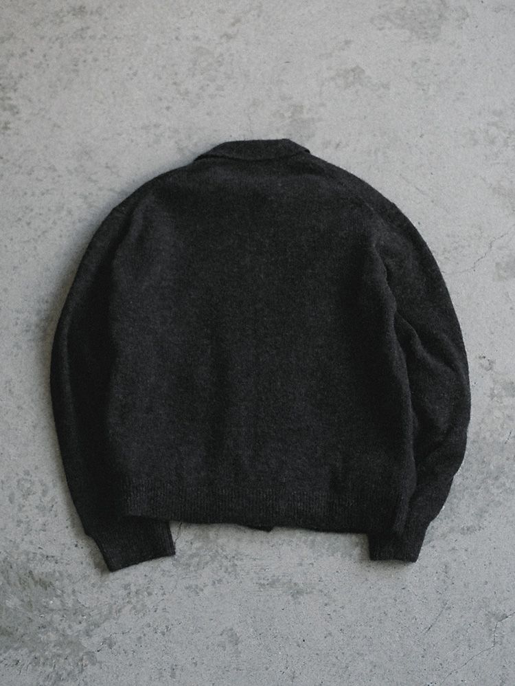 ALPACA KNIT SHIRT CARDIGAN