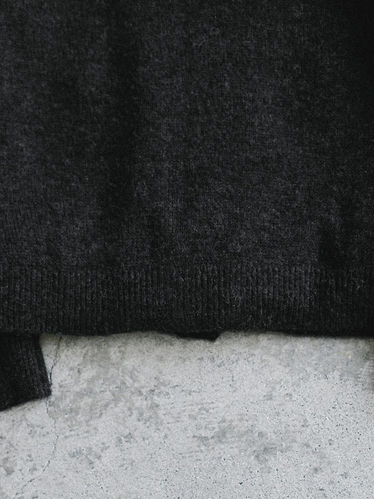 ALPACA KNIT SHIRT CARDIGAN