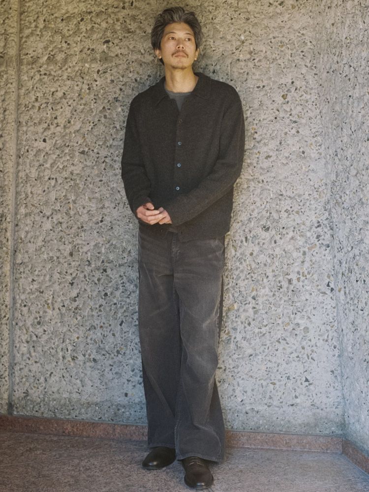 ALPACA KNIT SHIRT CARDIGAN