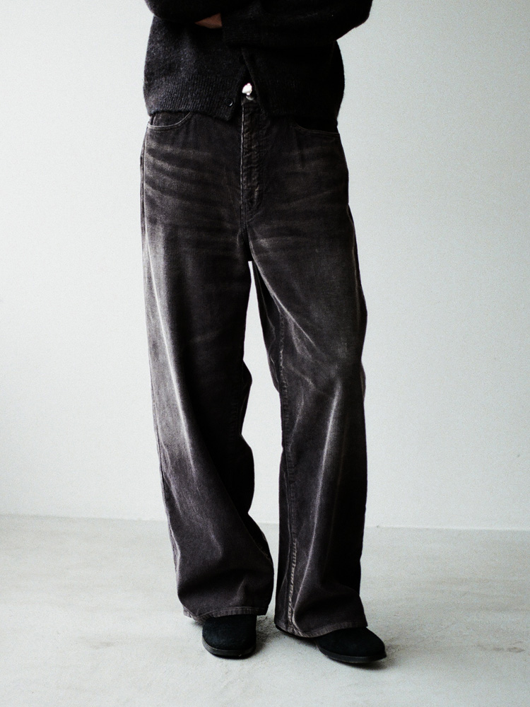 SUNBURN AGED CORDUROY PANTS