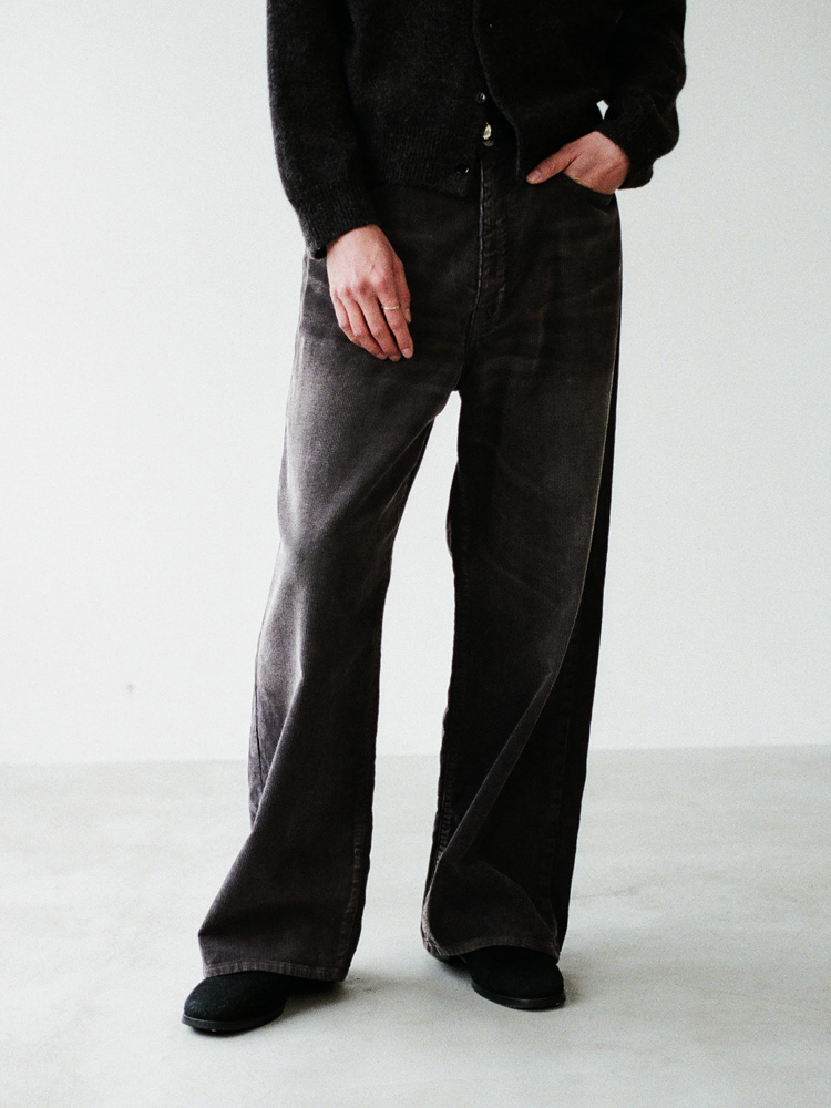 SUNBURN AGED CORDUROY PANTS