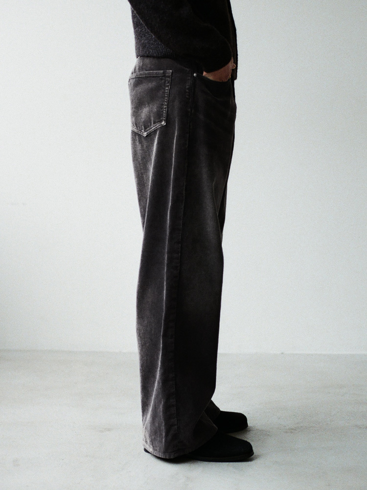 SUNBURN AGED CORDUROY PANTS