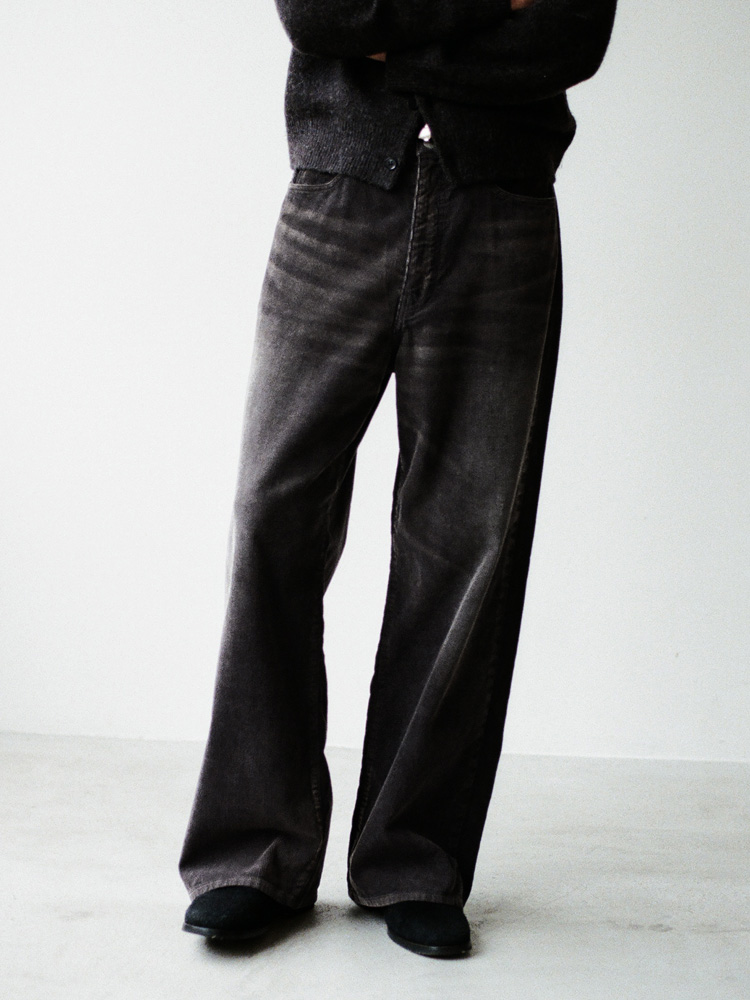 SUNBURN AGED CORDUROY PANTS