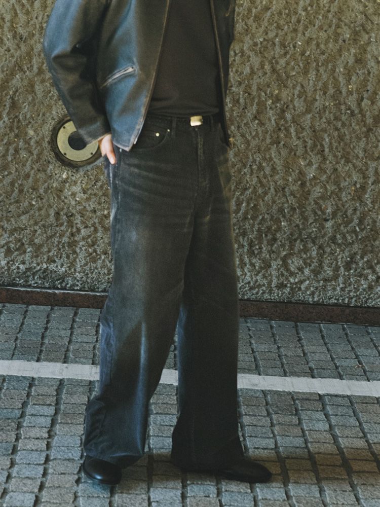 SUNBURN AGED CORDUROY PANTS