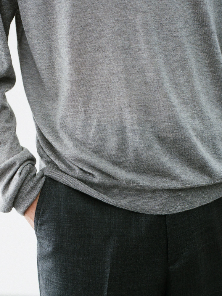 Te/Ca Milled Henley Knit