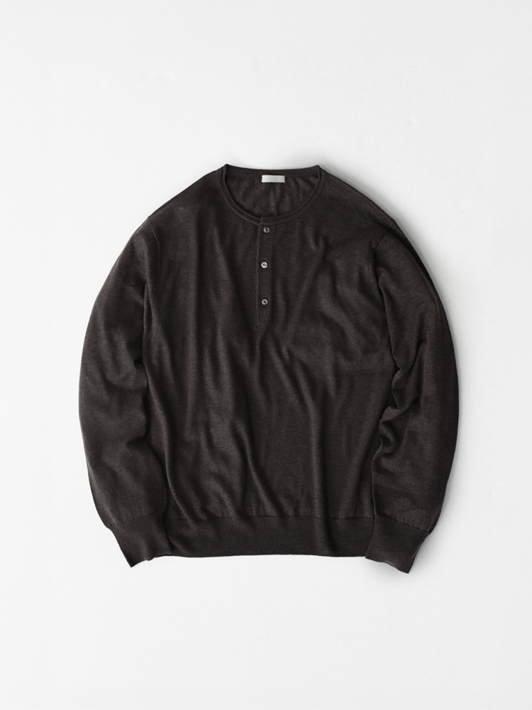 Te/Ca Milled Henley Knit