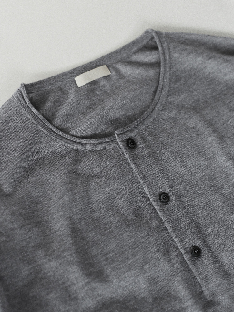 Te/Ca Milled Henley Knit