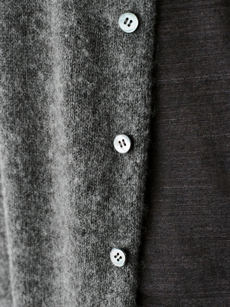Alpaca Blend Crew Neck Cardigan