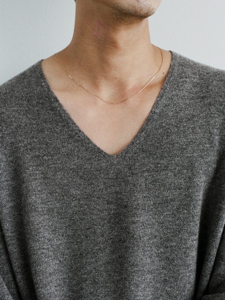 W/Ca Milled V-Neck Knit