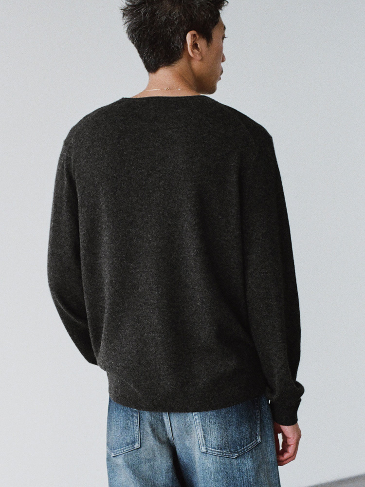 W/Ca Milled V-Neck Knit
