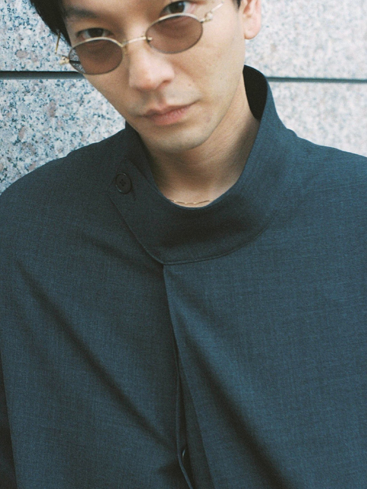 Stand Collar Structured Wool Coat / 商品詳細ページ / LIDNM / Llife