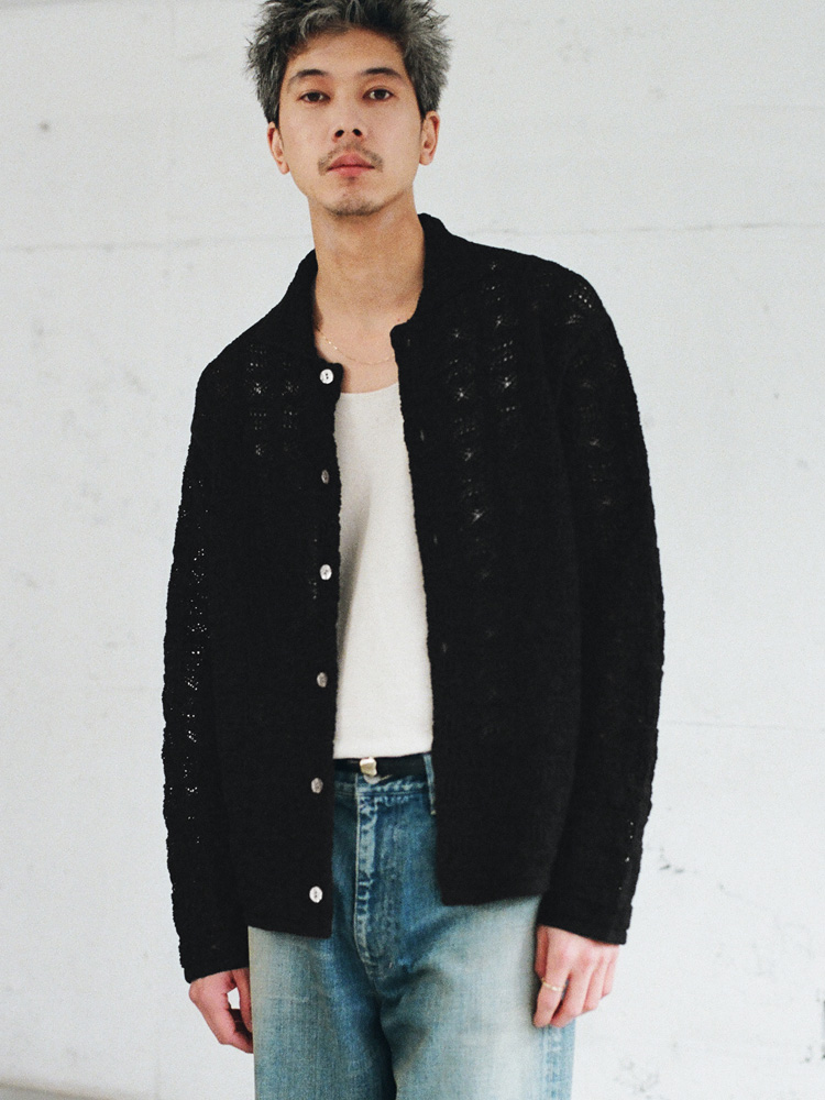 Crochet Knit Lounge Jacket